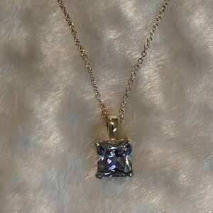 ☘️925 Mystic Topaz Square Pendant